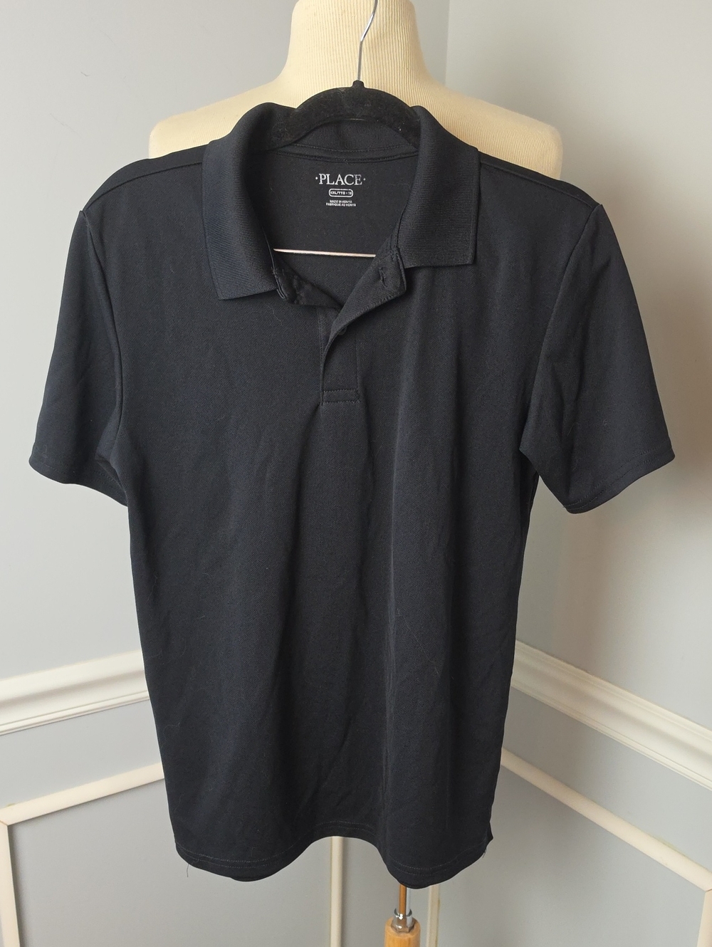 THE CHILDREN'S PLACE Black Performance Polo Shirt XXL ***3 for $20 item***